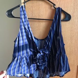 Pacsun Tie Front Blouse